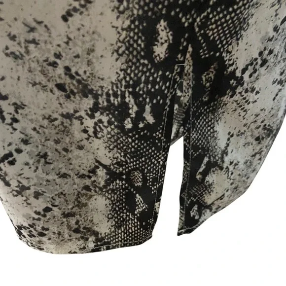 GIANNI BINI Snake Print Slip Midi Dress Spaghetti Strap V Neck Women Size Medium - Picture 6 of 10